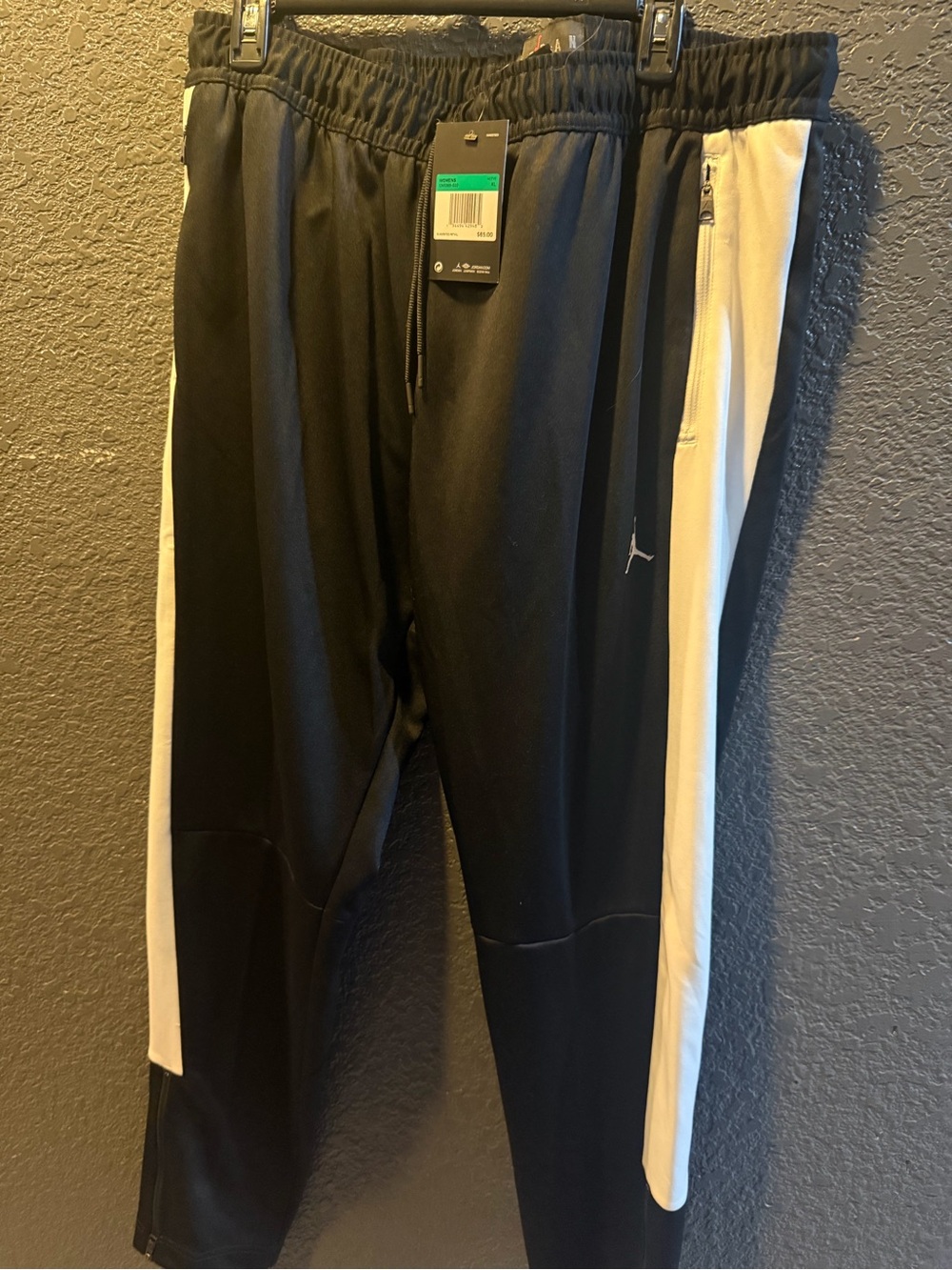 Jordan Women’s Black Joggers with White Side Stripes